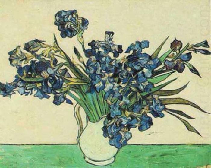 Vincent Van Gogh Vase with Irises china oil painting image